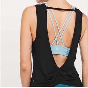 ✨NWT✨ Lululemon Deep Stretch Open Back Tank BLK Sz 6